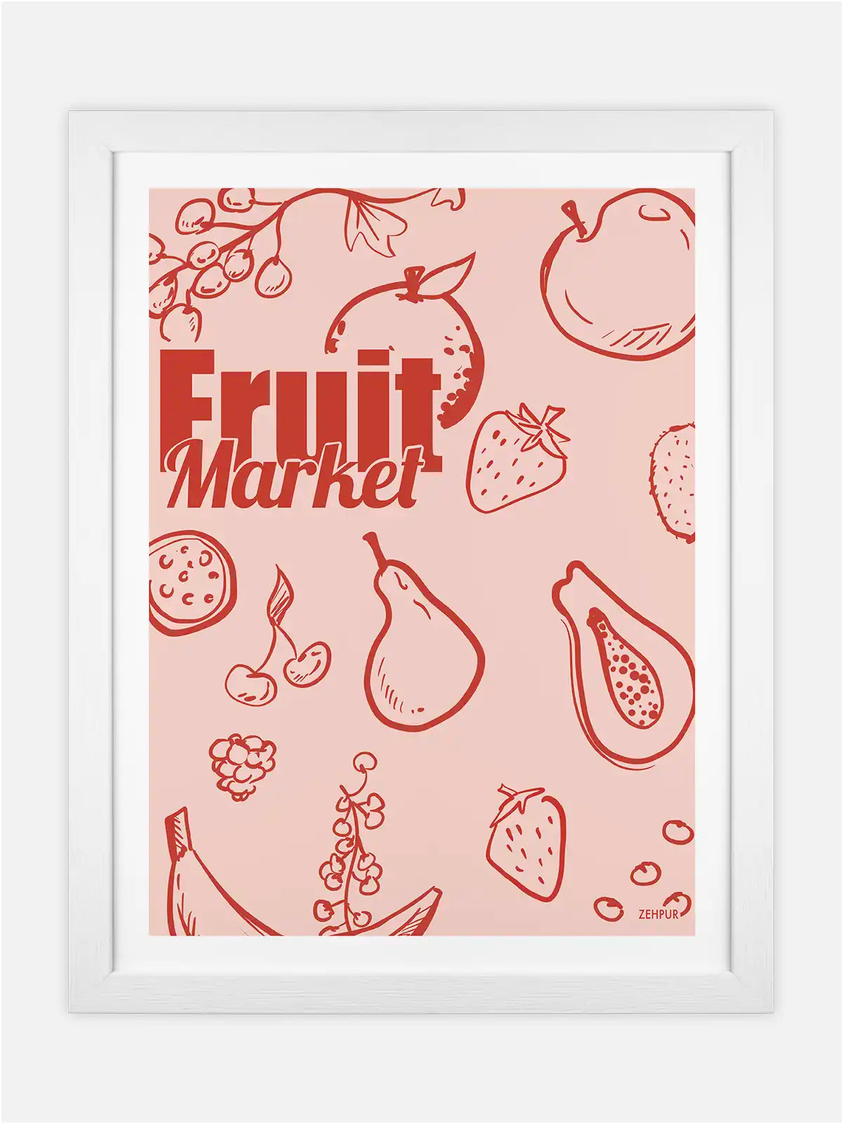 Affiche Marché aux Fruits