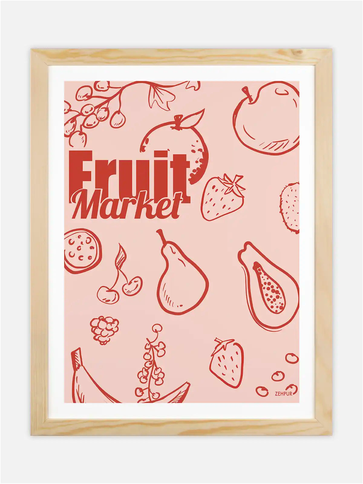Affiche Marché aux Fruits