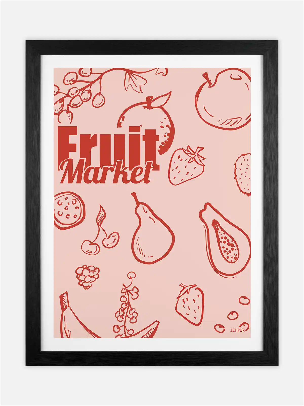 Affiche Marché aux Fruits