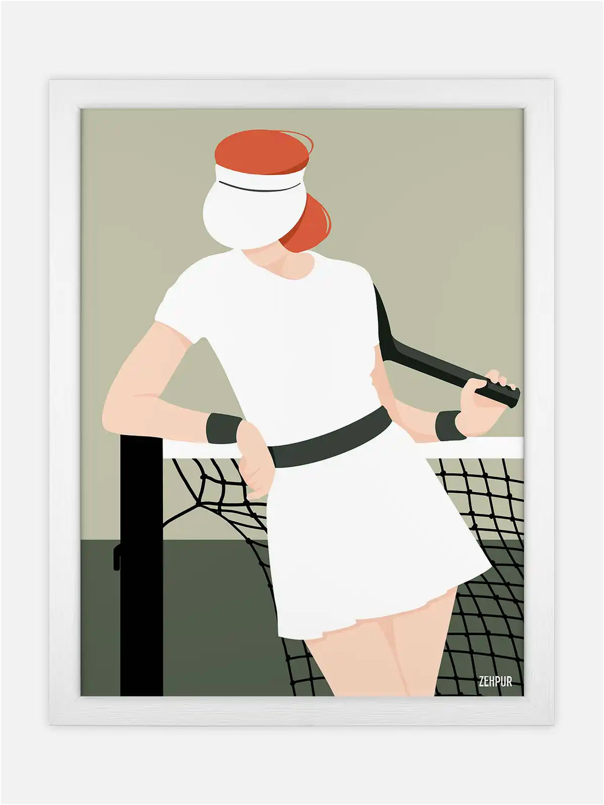 Affiche Joueuse de Tennis