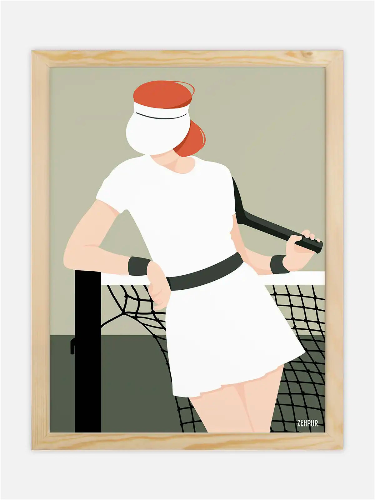 Affiche Joueuse de Tennis