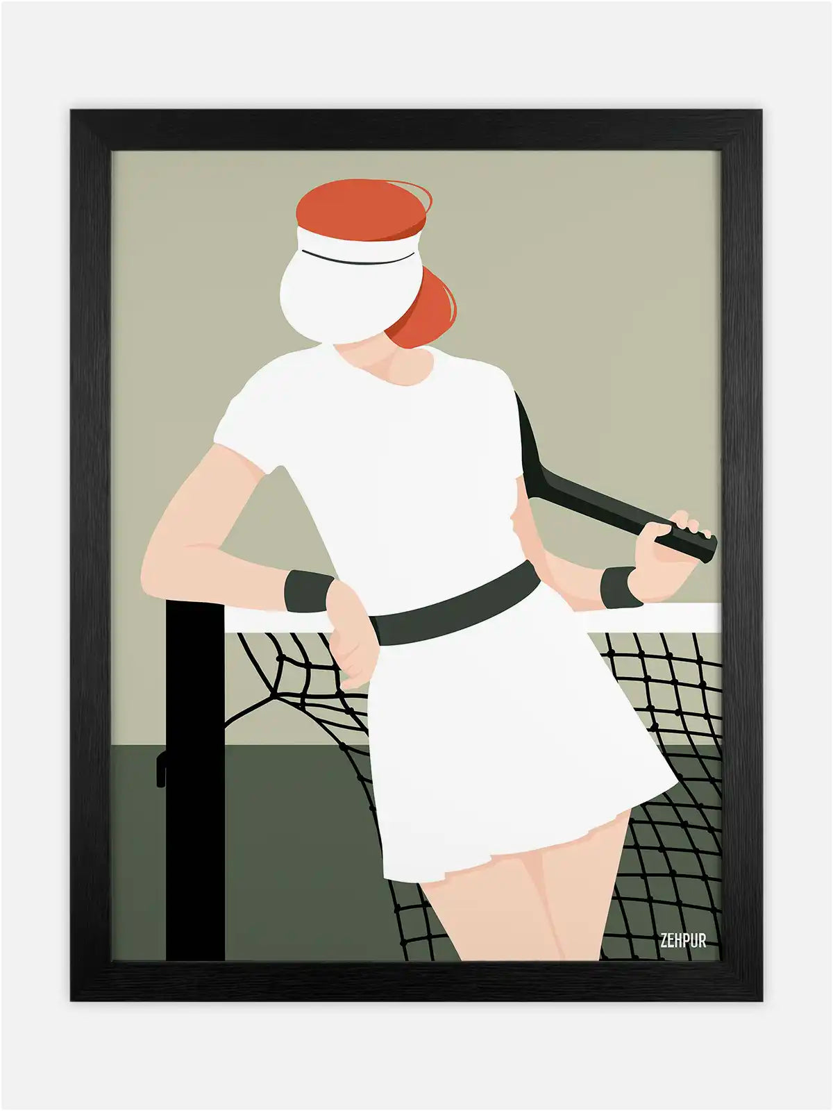 Affiche Joueuse de Tennis