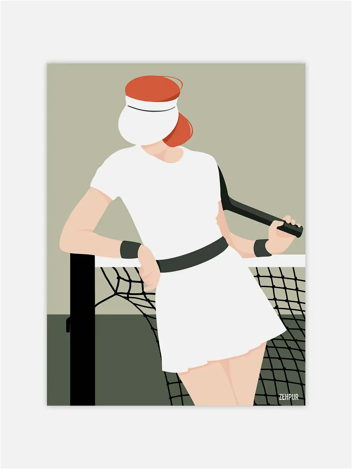 Affiche Joueuse de Tennis