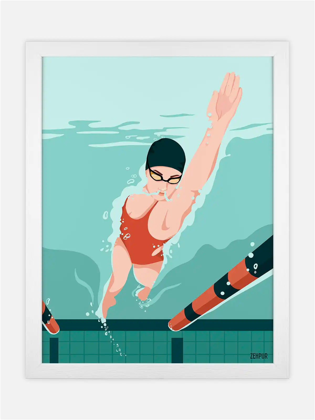 Affiche Nageuse