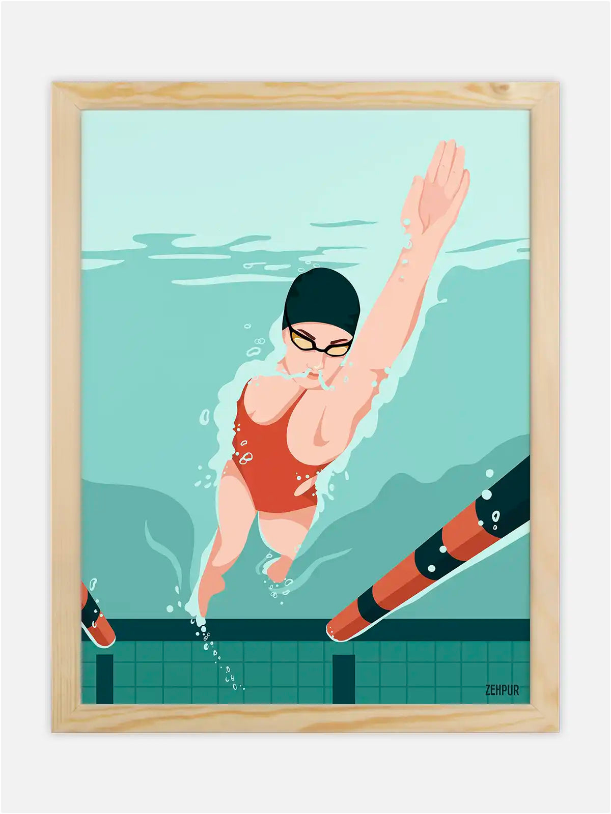 Affiche Nageuse