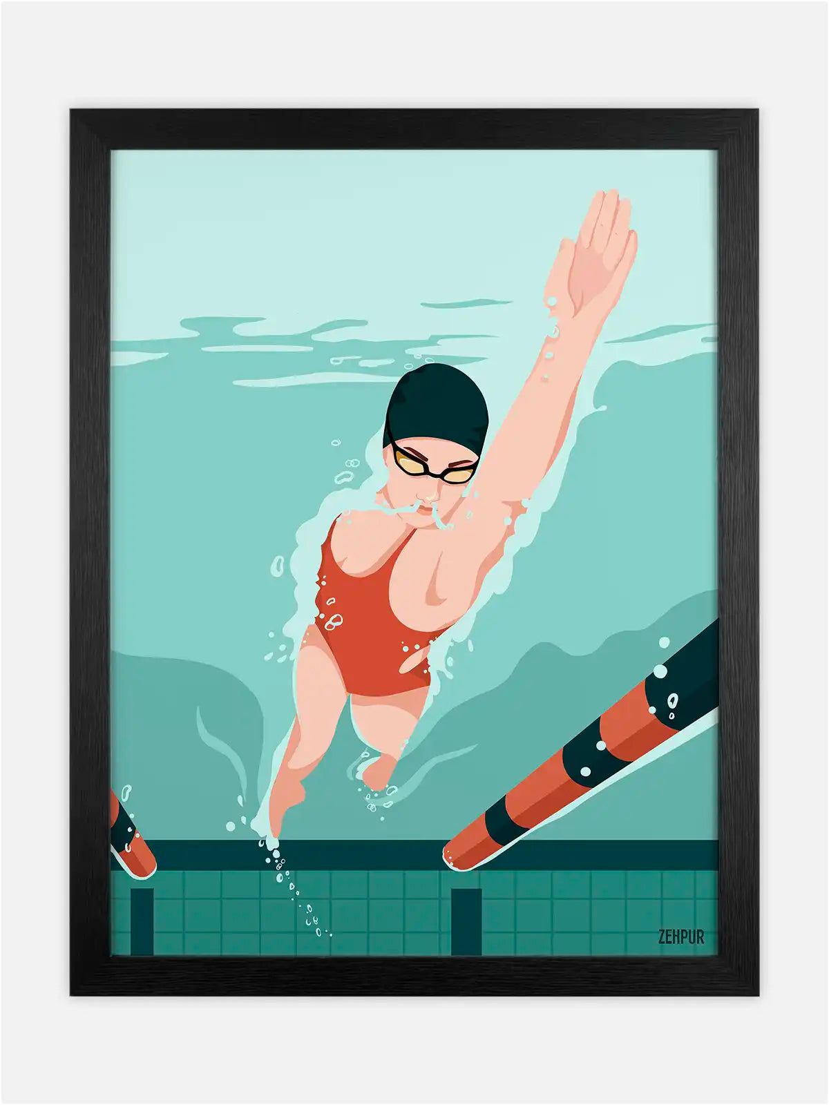 Affiche Nageuse