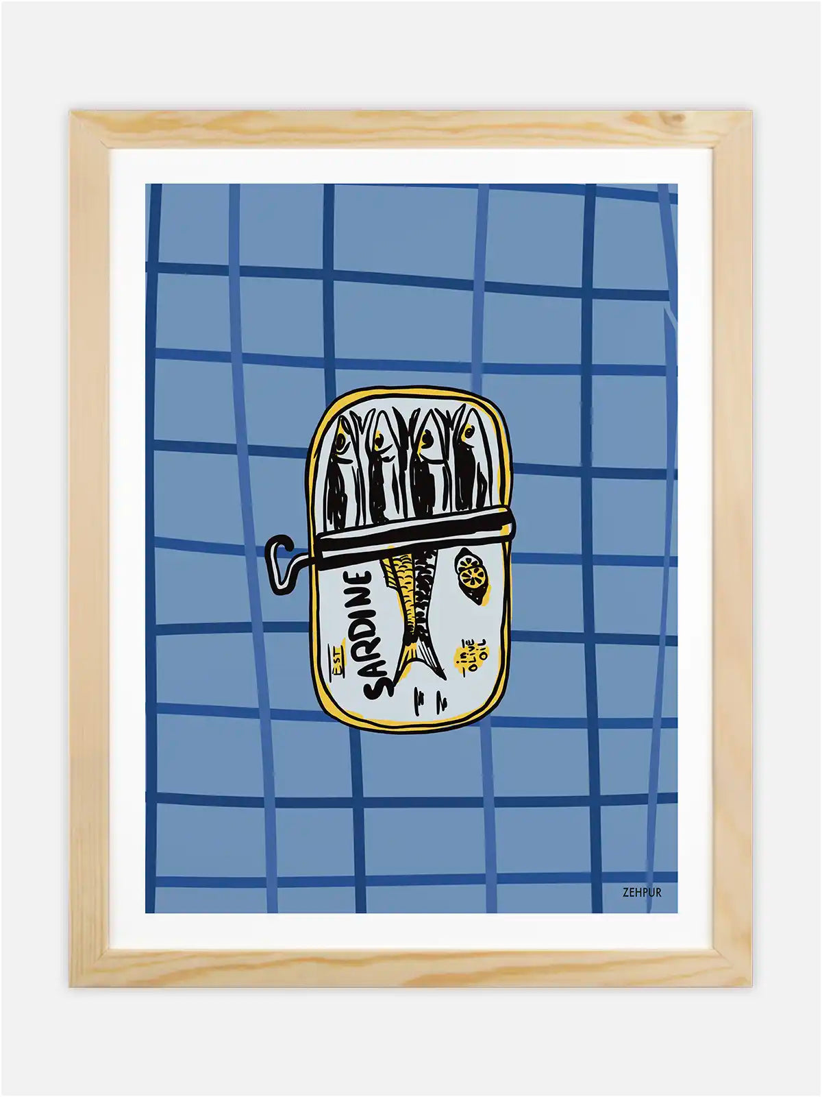 Sardine tin poster
