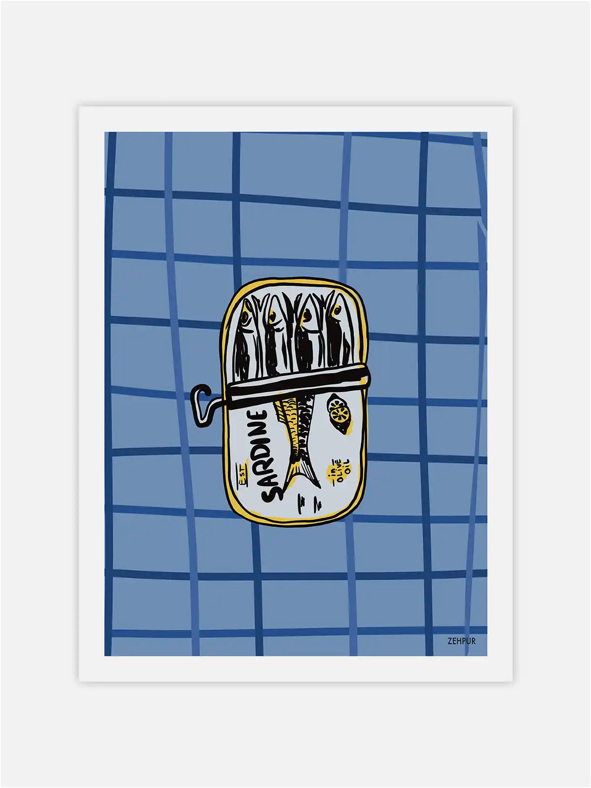 Sardine tin poster