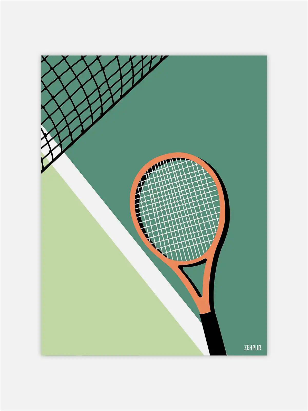 Affiche Raquette de Tennis