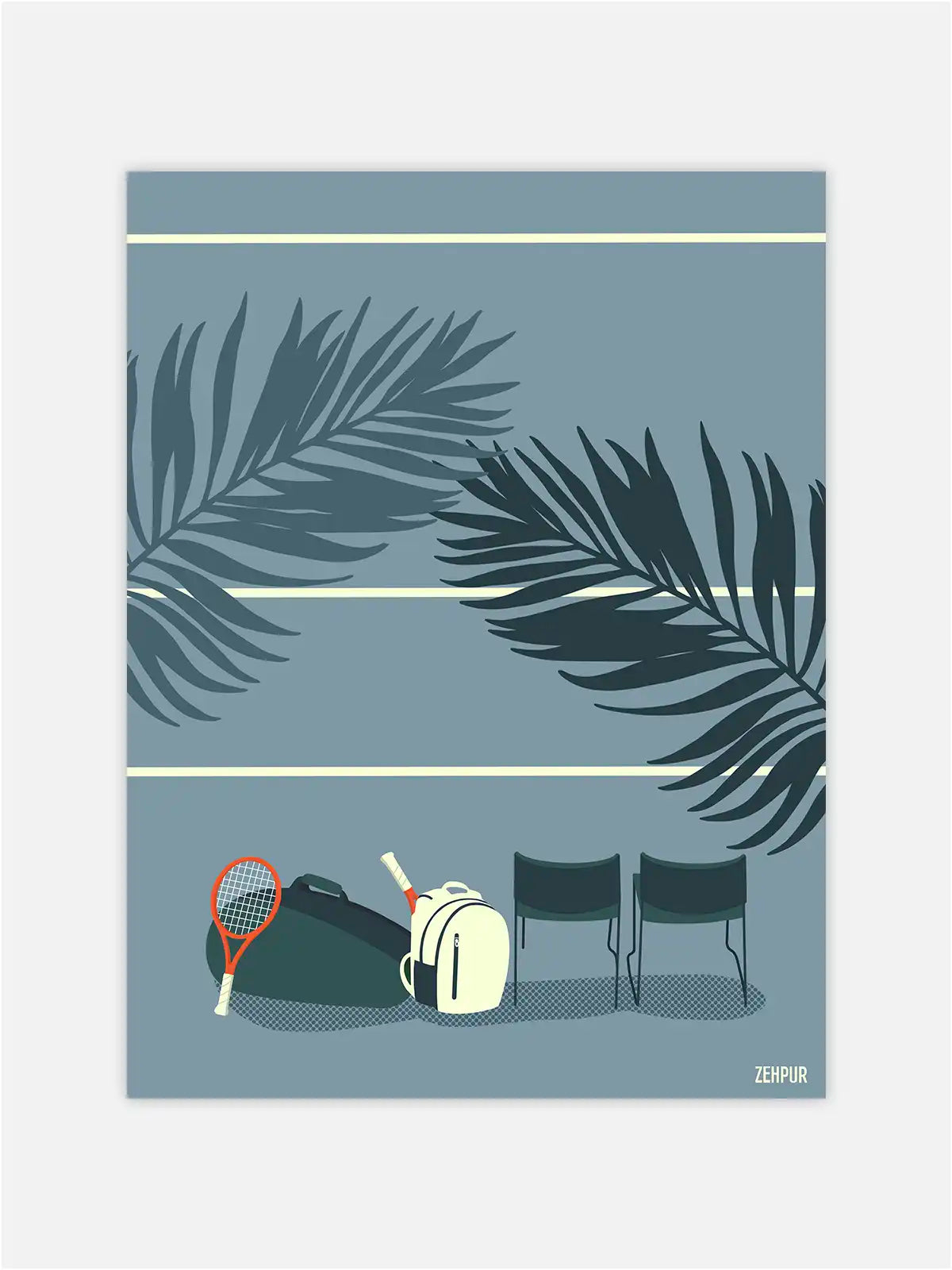 Affiche "Sous les Palmiers"