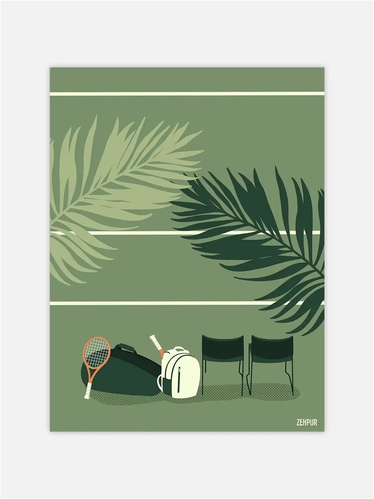 Affiche "Sous les Palmiers"
