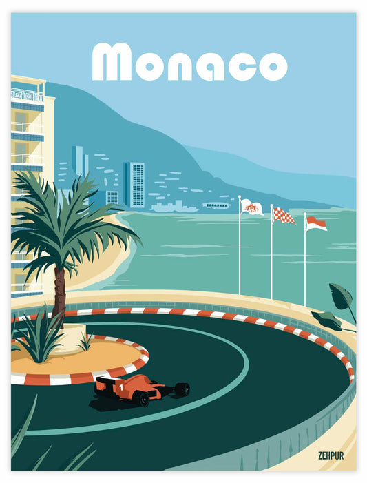 Affiche F1 Monaco