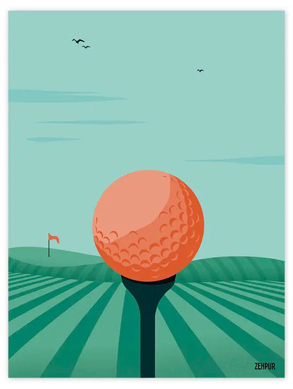 Affiche golf