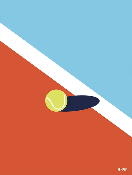 Poster tennis ball