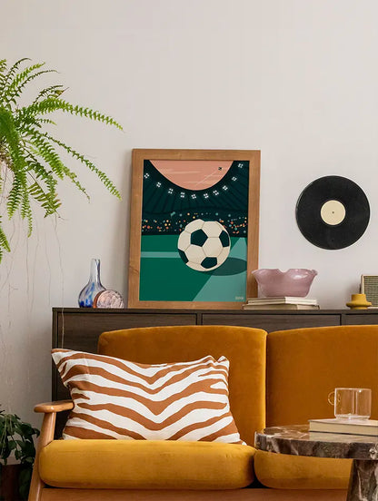 Poster soccer ball