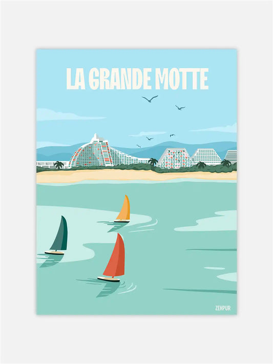 Poster La Grande Motte | "The Pyramids"