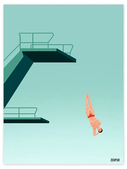 Affiche plongeon