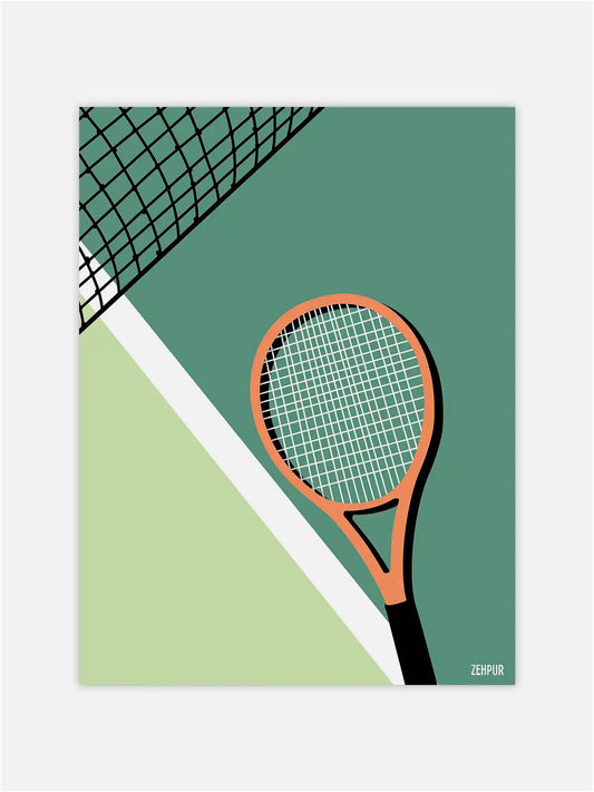 Tennis racquet poster