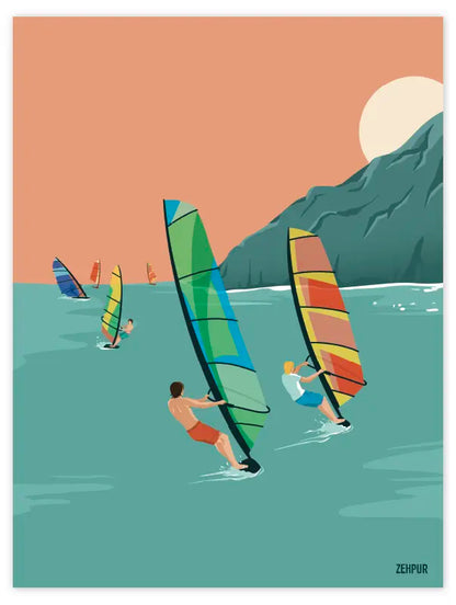 Affiche windsurf