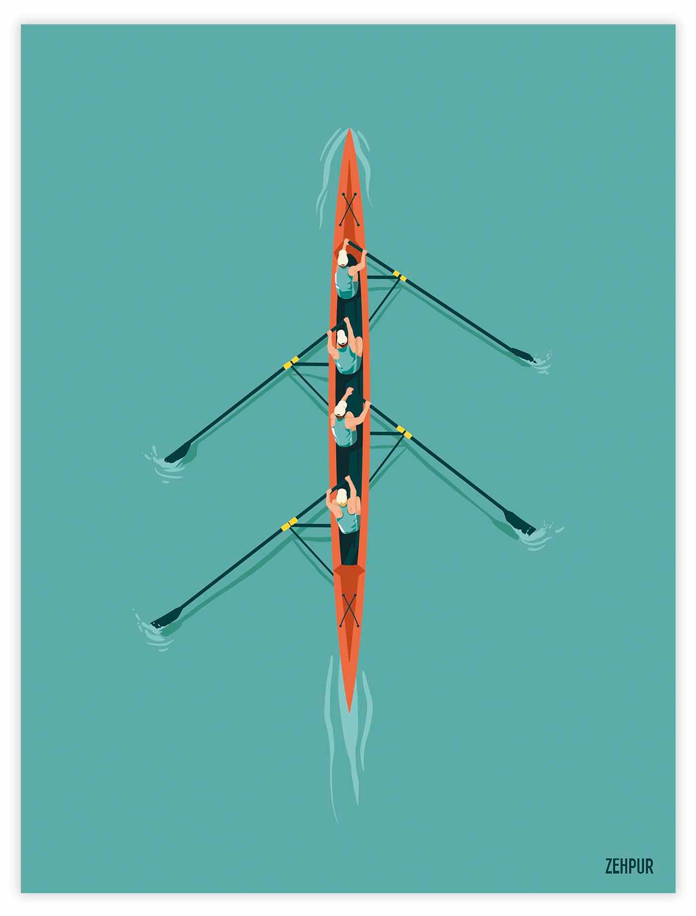 Poster rowing