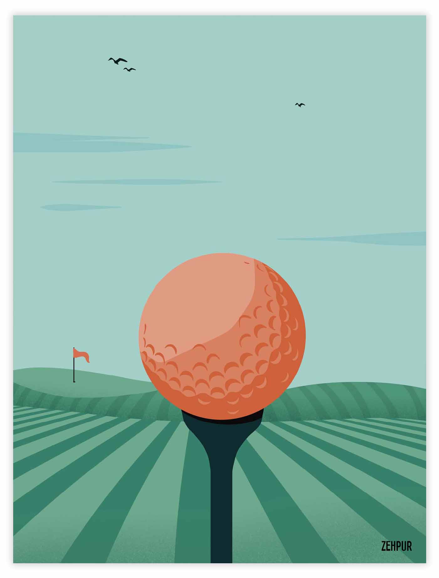 Affiche golf