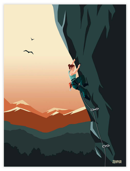 Poster outdoor climbing