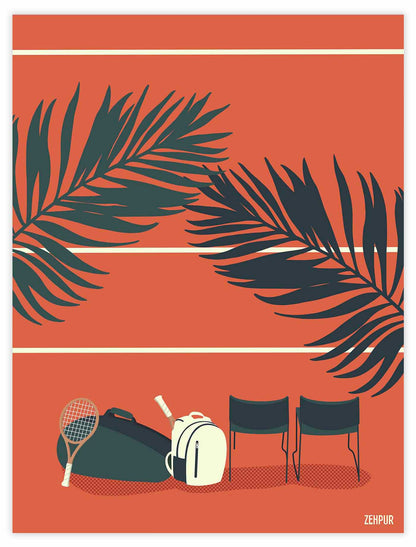 Poster "Under the palms"