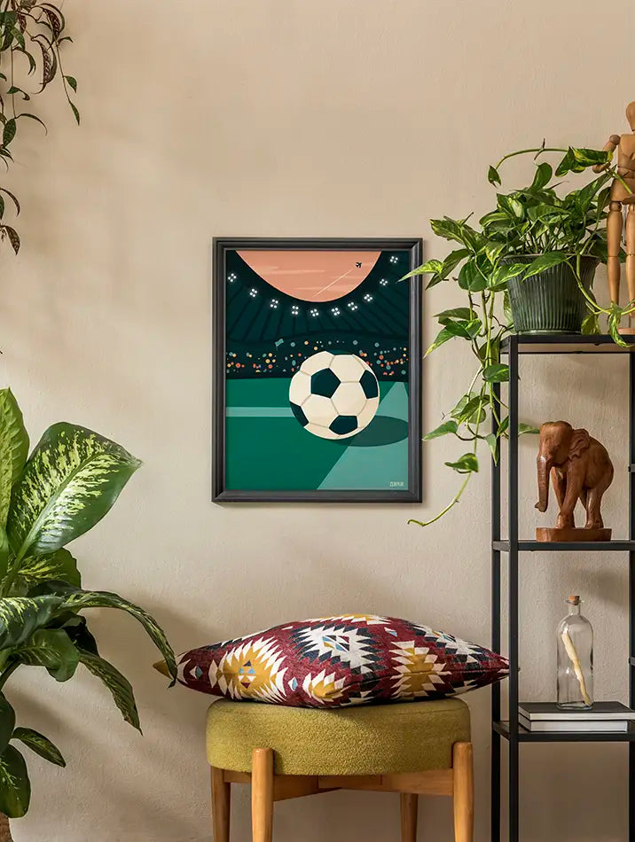 Poster soccer ball