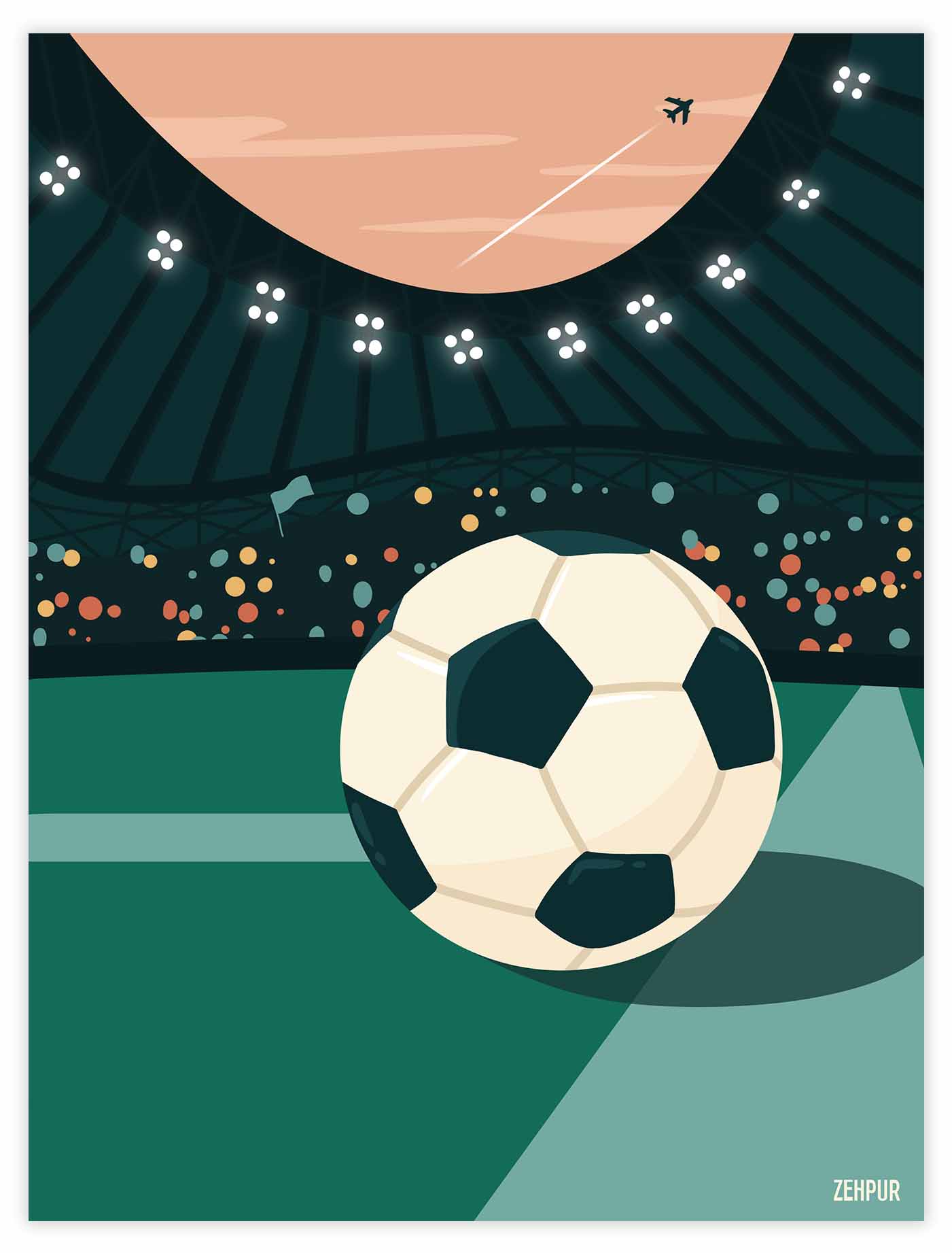 Affiche ballon de foot